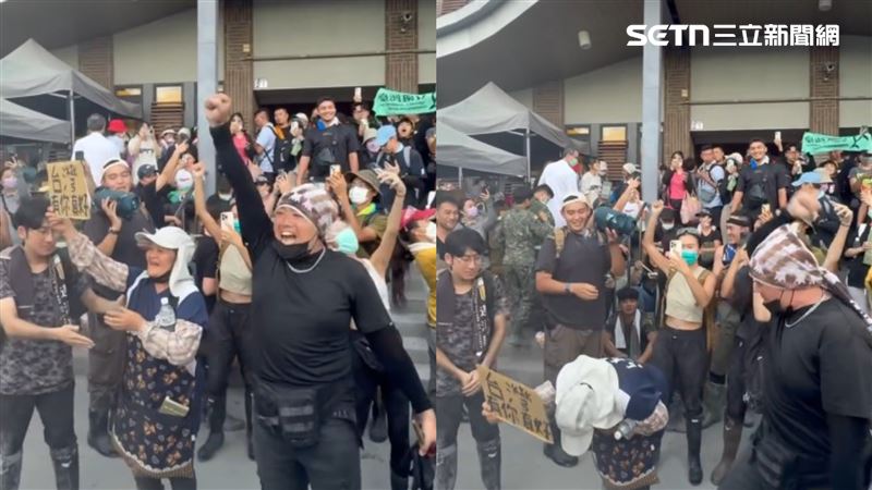 一名婦人不停地在向大家鞠躬致謝。（圖／網友「linpopopo」授權提供，未經同意請勿轉載）