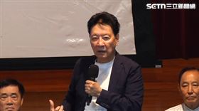 趙少康今天出席軍系挺郝龍斌選國民黨主席的記者會。（圖／翻攝畫面）