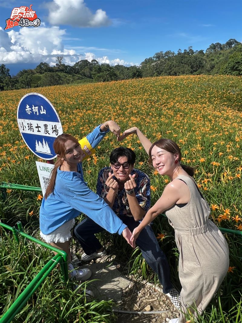 朵拉（左起）、巴鈺和風田首次在節目合體，默契頗佳。（圖／TVBS提供)