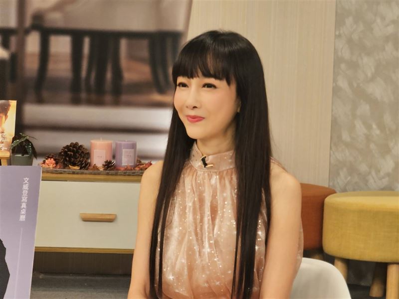 胡文英今錄影受訪。（圖／記者蔡維歆攝影）