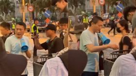 秦楊現蹤花蓮救災。（圖／網友授權提供，未經同意請勿轉載）