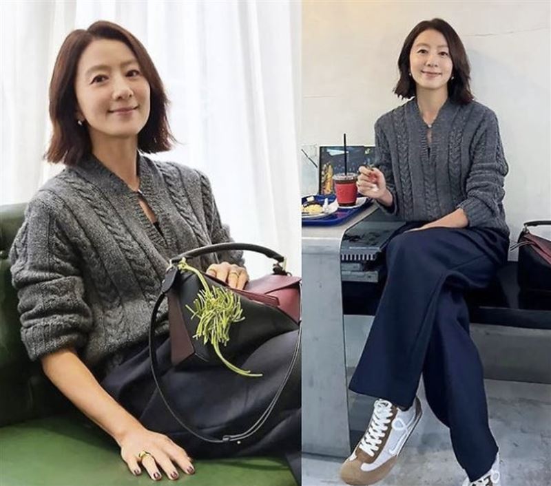 金喜愛超凍齡，看不出已58歲。（圖／翻攝自韓網）
