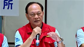 前進協調所總協調官季連成說明最新救災進度。（圖／行政院提供） 