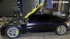超跑,奧斯頓馬丁,Vantage AMR,1400萬,租車,車禍,落跑,台中（圖／翻攝畫面）