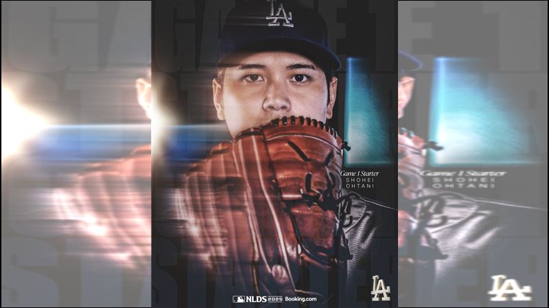 大谷翔平扛起分區系列賽G1先發。（圖／翻攝自道奇 X）