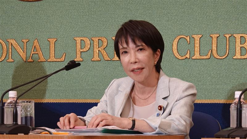 高市理想領導人是英國前首相佘契爾夫人，曾說憧憬台灣的前總統蔡英文。（圖／中央社）