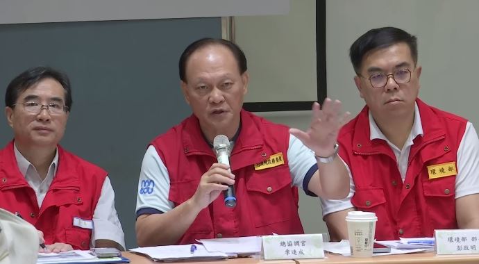 前進協調所總協調官季連成說明最新救災進度。（圖／翻攝畫面）