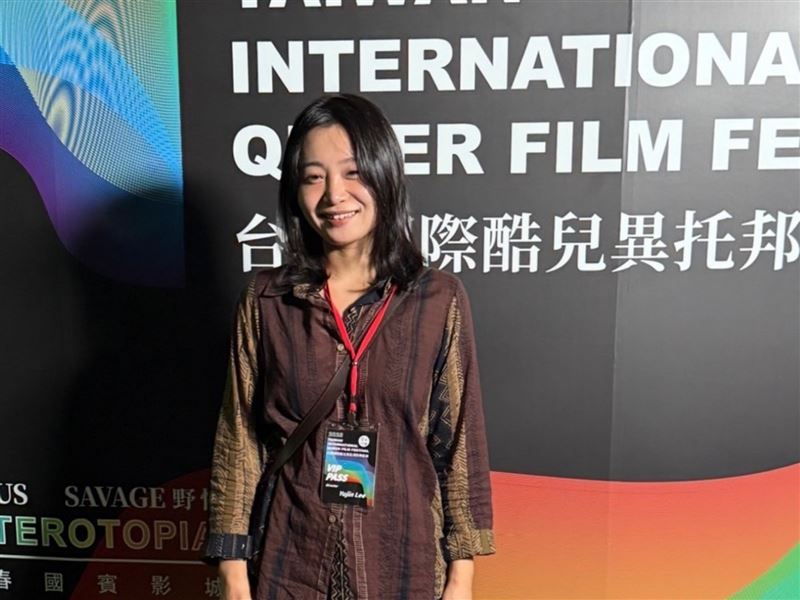 《壹凡村的蔓玉》導演李幼貞來台，直呼台灣人很熱情。（圖／台灣國際酷兒影展提供）