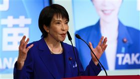 自民黨新任總裁由高市當選。（圖／美聯社／達志影像）