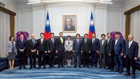 高市早苗於今年4月曾率團來台參訪。（圖／翻攝自總統府） 