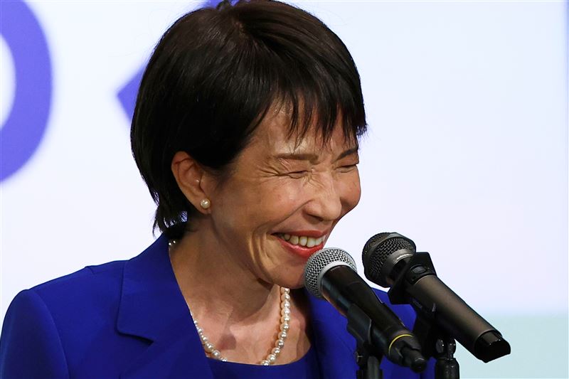 高市視柴契爾夫人為自己的榜樣。（圖／美聯社／達志影像）