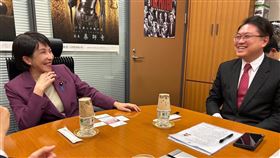 民進黨前秘書長林右昌回憶與高市早苗的互動，恭賀她當選自民黨總裁。（圖／翻攝自林右昌臉書）