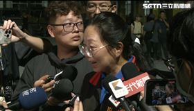 對於部落要求對話，徐榛蔚笑說是自己看到臉書。（圖／翻攝畫面）