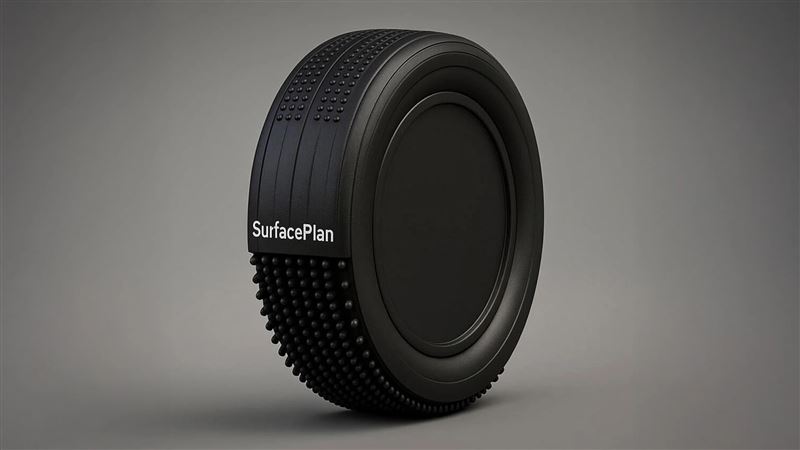 SurfacePlan活塞式輪胎。（圖／翻攝SurfacePlan網站）
