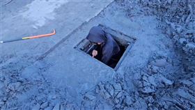 樂天,籃籃,光復鄉,排水溝（圖／翻攝畫面）