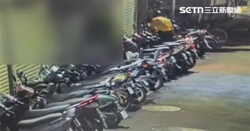 北市李男牽走路旁拋錨機車，並將其修好後用來代步。（圖／翻攝畫面）