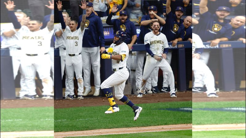 奇里歐（Jackson Chourio）（圖／翻攝自X平台 @Brewers）