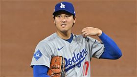 大谷翔平G1分區系列賽先發投5局失3分。（圖／美聯社／達志影像）