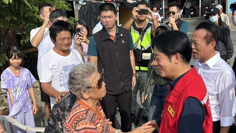 中秋節前夕　賴清德今早南下嘉義關心災民