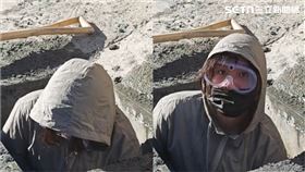 鏟子女超人深入水溝清淤片瘋傳！萬人讚爆「人美心更美」　本人回應了。（圖／網友「fufu.chen.7」授權提供，未經同意請勿轉載）