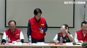 賴清德至中央災害應變中心前進協調所關心災後處置情形，徐榛蔚最後要求總統協助清理佛祖街以東六百萬立方米土石（圖／翻攝畫面）