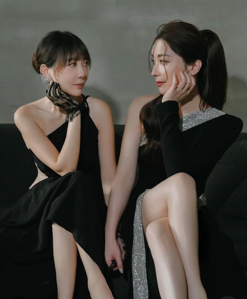 雪兒（左）分享跟老公陳漢章（右）一起拍攝的婚紗照。（圖／翻攝自IG）
