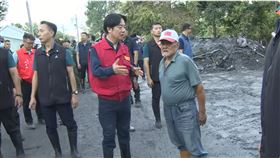 總統賴清德今（5）日下午到受災嚴重的佛祖街視察。（圖／翻攝直播畫面）