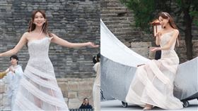 「台灣第一名模」林志玲竟悄然現身萬里長城的居庸關景區（圖／翻攝自林志玲微博）