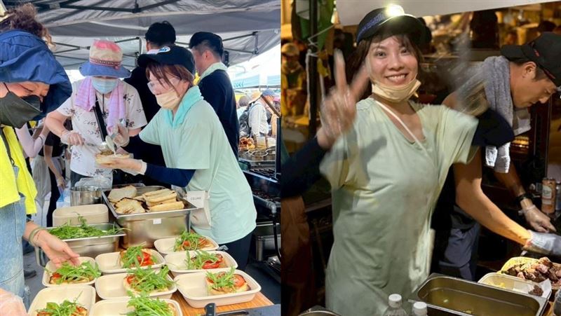 女星花蓮災區出餐千份：手臂痠到舉不起來