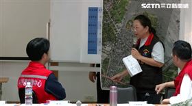 徐榛蔚發問賴清德，「請中央告訴我們要怎麼樣撤退」。（圖／翻攝畫面）