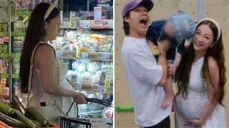 身挺超大孕肚　玉兔買菜健步如飛音速小子