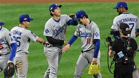 道奇隊大谷翔平、佐佐木朗希季後賽登板。（圖／美聯社／達志影像）