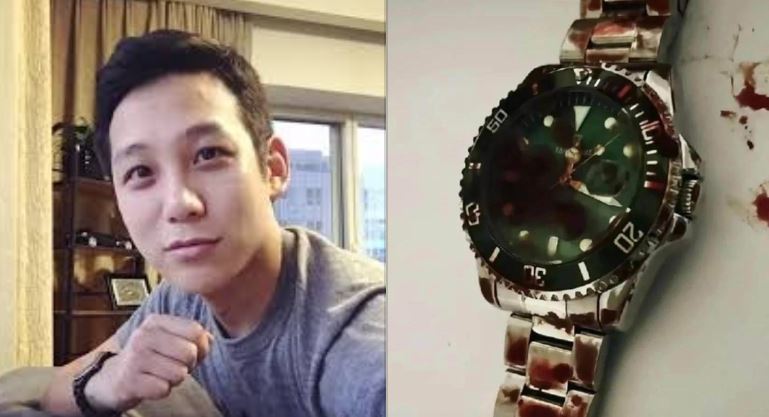 于朦朧墜樓當晚身上攜帶的勞力士名錶屬於極光光（左）。（圖／翻攝自Threads）
