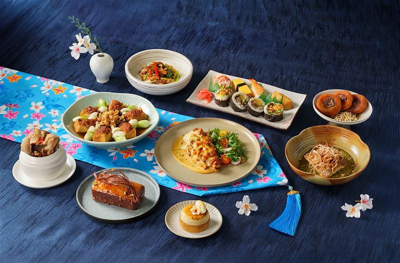 新竹喜來登聯手中、西、日廚精湛手藝結合客家料理經典元素，打造全新客家風味美食。（圖／飯店旅宿業者提供）
