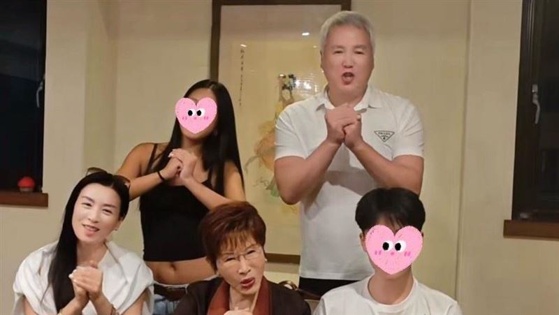 張庭全家中秋同框洪秀柱：兩岸和平統一！