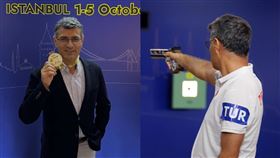 尤素夫迪克奇去年在巴黎奧運以「0裝備」模樣爆紅，如今他奪下歐洲射擊冠軍聯賽金牌。（圖／翻攝自yusufdikec IG）