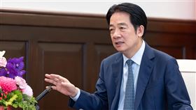 總統賴清德接受美國廣播節目「The Clay Travis and Buck Sexton Show」專訪。（圖／總統府提供） 