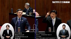 傅崐萁質詢狂吼卓榮泰。（圖／翻攝畫面）