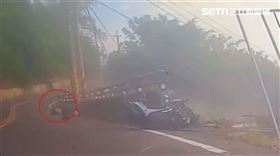 台南18歲無照男撞死17歲友人，畫面曝光。（圖／翻攝畫面）