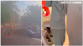 台南18歲無照男撞死17歲友人，畫面曝光。（圖／翻攝畫面）