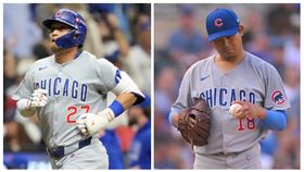 分區系列賽G2鈴木誠也首局炸裂3分砲，今永昇太下局也挨3分砲。（圖／美聯社／達志影像）