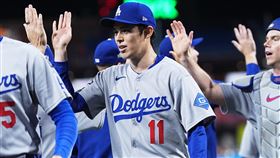 分區系列賽G2佐佐木朗希9下2球關門成功。（圖／美聯社／達志影像）