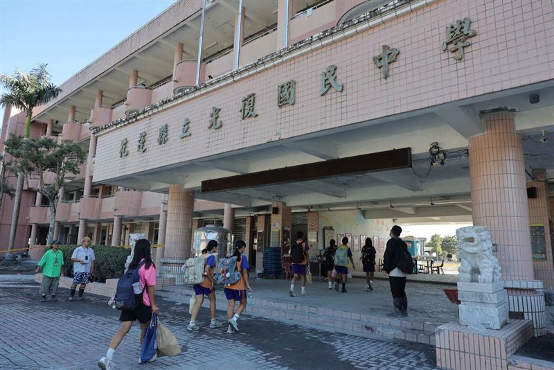 光復鄉災後復課，7校逾8成學生復學順利。（圖／花蓮縣政府提供）