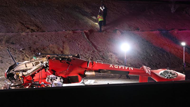 直升機墜毀加州沙加緬度高速公路 3人重傷