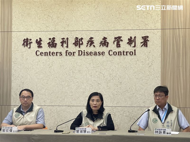 疾管署說明上週流感疫情。（圖／記者蔣季容攝影）