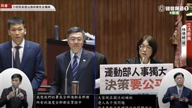 李洋首次到立法院備詢。（圖／翻攝自國會頻道） 