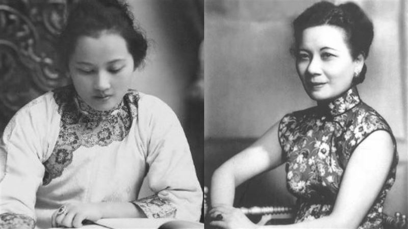 宋慶齡（左）與宋美齡（右）立場不同，至死不願再見。（圖／翻攝自維基百科）