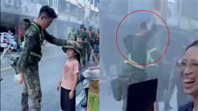 光復鄉,花蓮,國軍,弟兄,天菜,叢林帽,鏟子,視角,堰塞湖