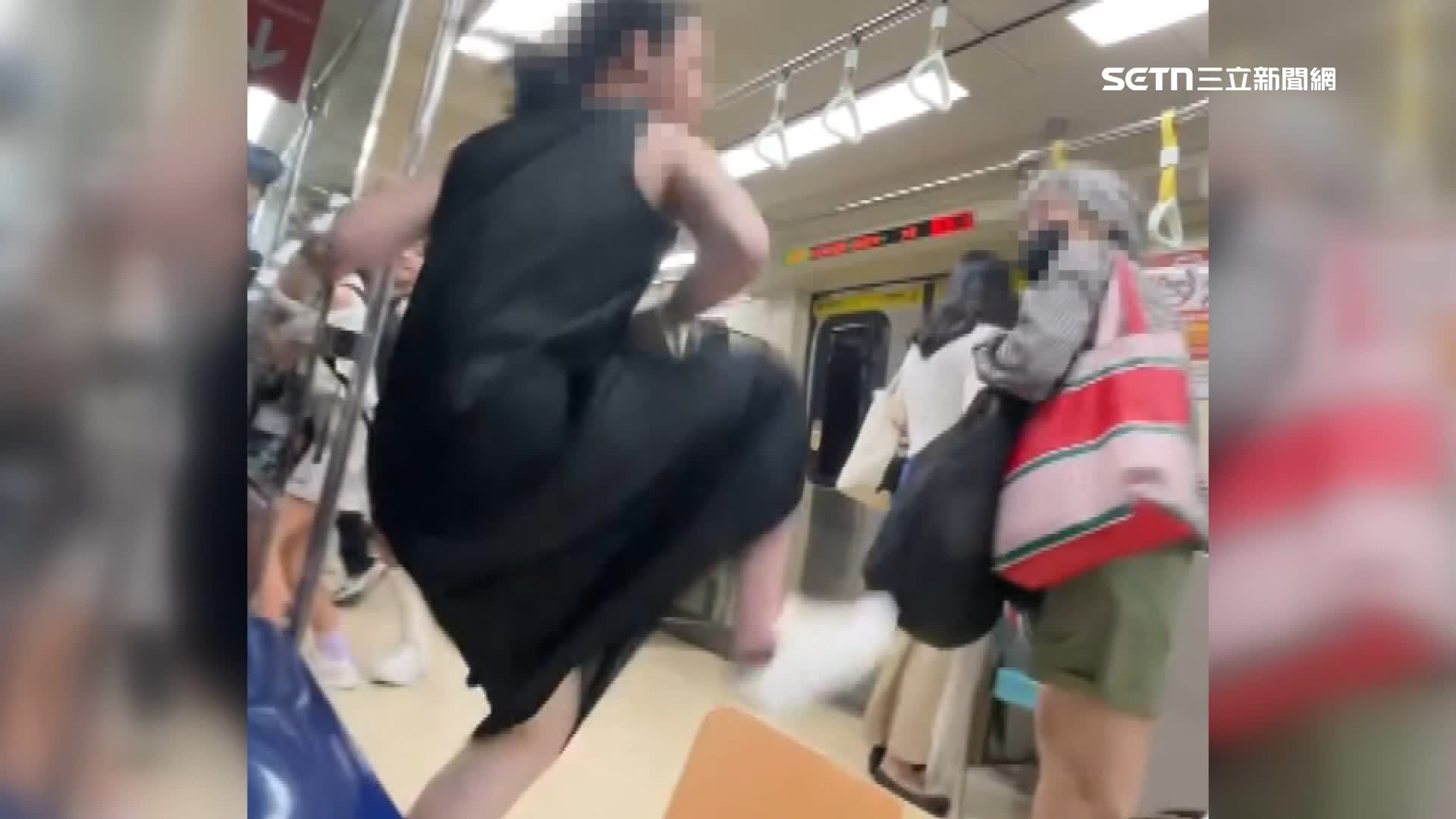 Fumi阿姨踹飛捷運上逼讓座的婦人