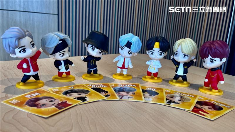 台灣麥當勞BTS「TinyTAN盲盒」今開賣。(圖／記者賴俊佑攝影）